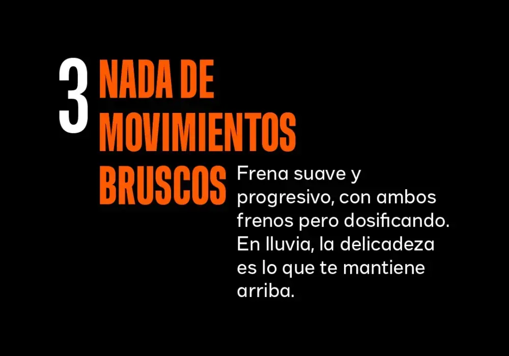 Consejos para conducir tu moto en lluvia